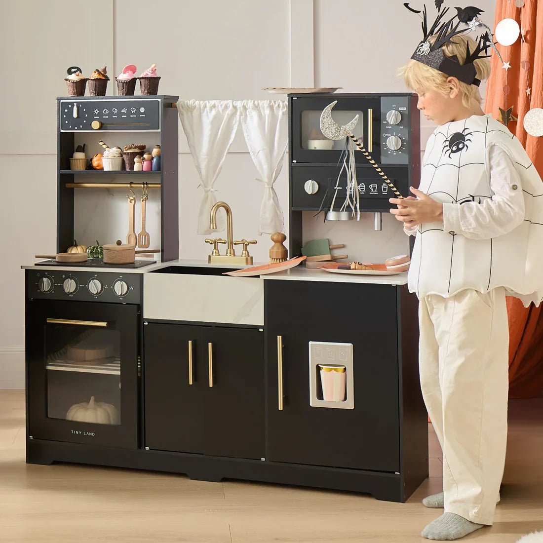 Which Black Kitchen Designs Are on Sale for Halloween - Tiny Land INC