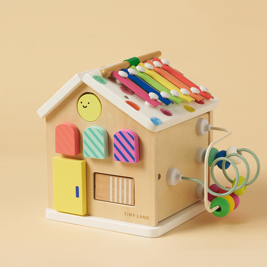 Tiny Land® Cottage Activity Cube - Rainbow