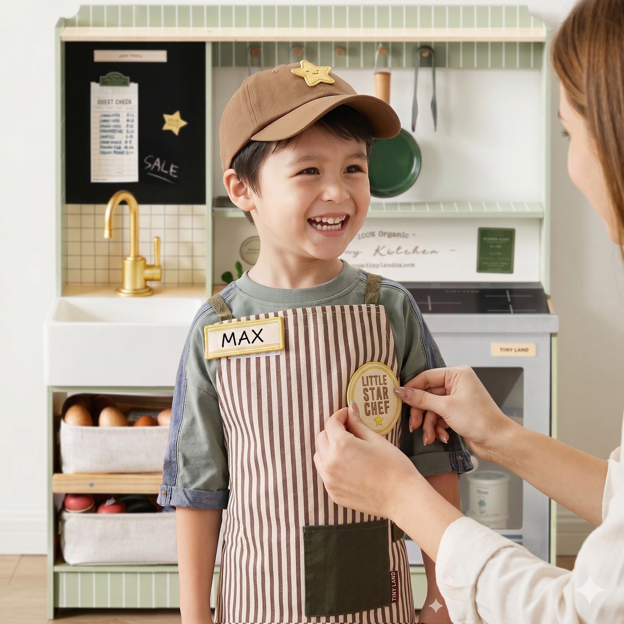 How to Connect a Dollhouse, Play Kitchen &Train Set for Pretend Play