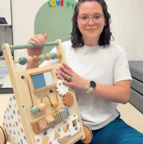Pediatric Physical Therapist Shares Her Experience with Tiny Land Wooden Baby Walker & Activity Cube