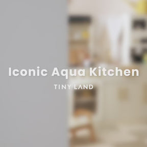 Tiny Land® Iconic Water Play Kitchen & Premium Wooden Refrigerator
