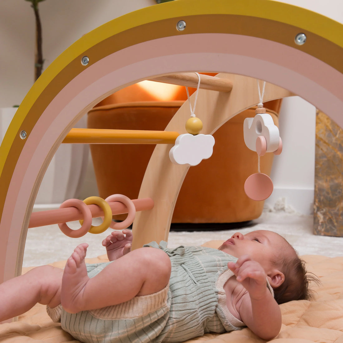 when can baby use play gym