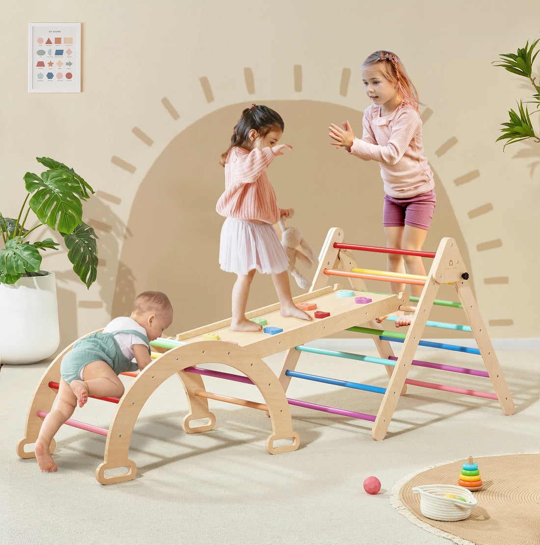 rainbow play mat